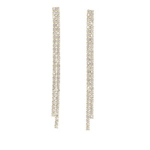 Alina Crystal Double Drop Earrings by Tomorrow Studio - 1 of 4