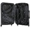 28-Inch Large Checked Hardside Luggage, Spinner Wheels, Durable Lightweight Suitcase with Handle & Trolley - 4 of 4