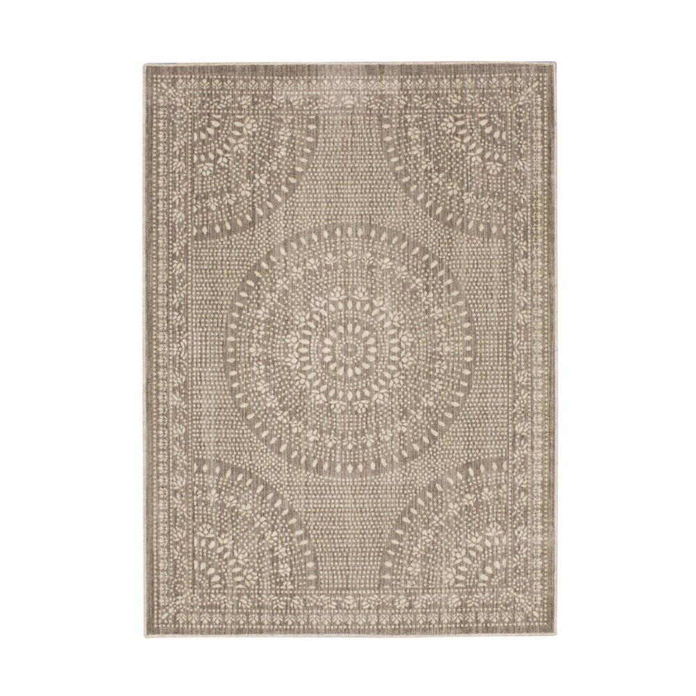 Photos - Area Rug 5'x7' Geometric Woven Novelty  Desert Tan - Threshold™