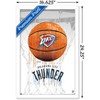 Trends International NBA Oklahoma City Thunder - Drip Basketball 21 Framed Wall Poster Prints - 3 of 4