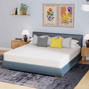 BestMassage 6 Inch Mattress Bamboo Charcoal Memory Foam Mattress Medium Firm Mattress CertiPUR-US Certified - 1 of 4