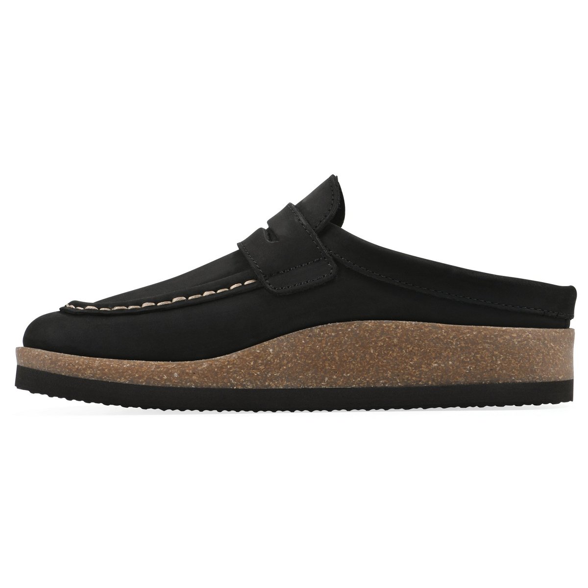 Женские сабо White Mountain Women's Brinlee Footbeds Clog, Black Nubuck, 9 — фото 4