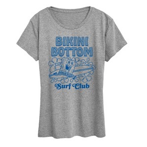 Women's - Spongebob Squarepants - Bikini Bottom Surf Short Sleeve Graphic T-Shirt - 1 of 4