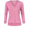 Clearlove Women's 3/4 Sleeve Button Down Sweater Cardigan - 4 of 4