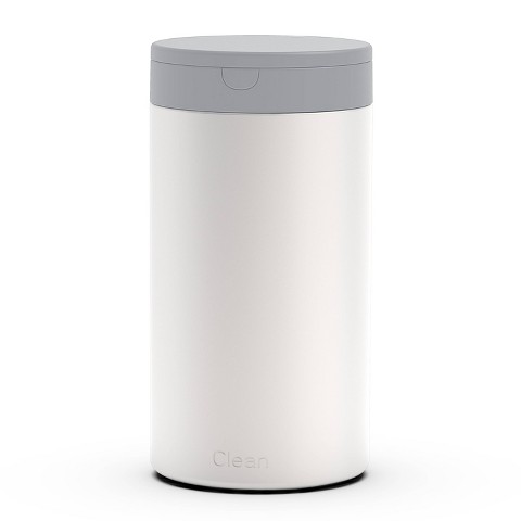 Tovolo Spectrum Disinfecting Wipe Canister White: Stainless Steel Kitchen Storage Organizer, 11.75" Height, 7.25" Width