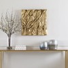 Uttermost Rio Gold Wall Decor – Handcrafted Teak Branch Design, Metallic Gold Finish, 23.6"x23.6"x2.75" - 2 of 4