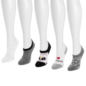 MUK LUKS Women's Set of 5 Pickleball No Show Socks - 1 of 3