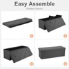 MAYEERTY Storage Ottoman with Thick Foam Padded Seat Folding Foot Rest - 4 of 4