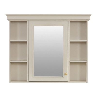 NicBex Bathroom Wall Mount Storage Cabinet Mirror Medicine Cabinet with Shelves