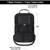 Itopfox Backseat Car Organizer with Touch Screen Tablet Holder, Storage Bag for Kids Toddlers, Travel Accessories, Road Trip Essentials - 3 of 4