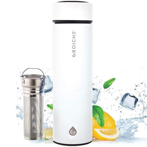 Stainless Steel Tea Infuser Thermal Insulated Travel Sport Bottle Drinkware Cup 