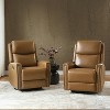 Set of 2 Hilario 30.31''Wide Genuine Leather Swivel Rocker Recliner | ARTFUL LIVING DESIGN - 2 of 4