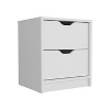 Kumasinova Modern Night Stand with 1/2-Drawer,18.9"/19.7" Bedside Table with Spacious Storage,Wooden Nightstand for Bedroom,Bedroom Furniture - 4 of 4