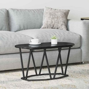 Clihome Modern Durable Oval Coffee Table, 31.5 Inch Industrial Center Table for Modern Living Room & Small Spaces - 1 of 4