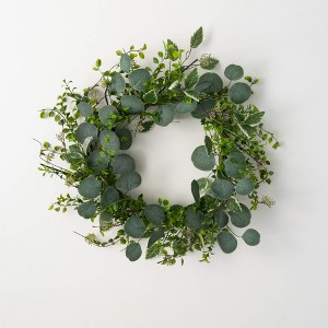 Sullivans Artificial 24" Variegated Foliage Mix Wreath - 1 of 3