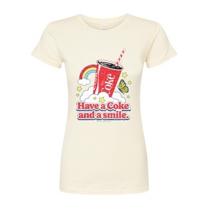 Women's - Coca-Cola - Have A Coke And A Smile Fitted Graphic T-Shirt - 1 of 3