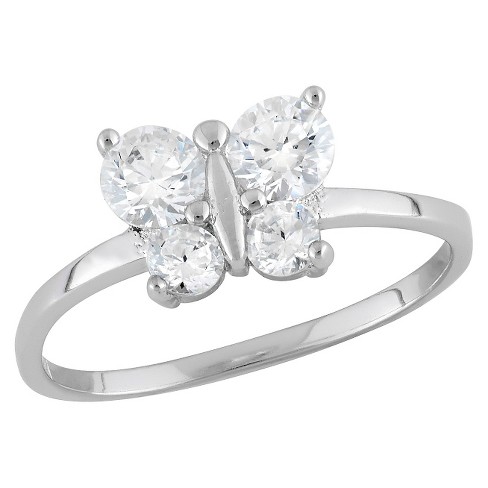 Cubic Zirconia Engagement Ring - Silver : Target