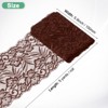 Unique Bargains Elastic Lace Fabric Ribbon Stretchy Trim W Floral Pattern for Bridal Wedding 1 Pc - 3 of 4