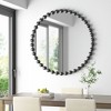 Ridstar 36 in. D Black Round Decorative Wall Mirrors with Beadwork - 4 of 4