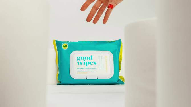 Goodwipes Shea Coco Flushable Wipes - 2pk/60ct, 2 of 15, play video