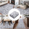 Area Rugs for Living Room Washable, Soft Vintage Neutral Bedroom Rugs Boho Farmhouse Low Pile Non-Slip Indoor Carpet Rugs for Dining Room - 4 of 4