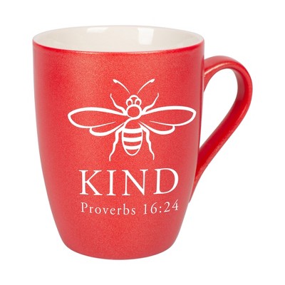 Elanze Designs Kind Crimson Red 10 ounce New Bone China Coffee Cup Mug