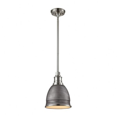 Elk Home Carolton 1 - Light Pendant in  Brushed Nickel