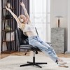 NicBex PU Leather Armless Office Chair with Wheels,Criss Cross Chair with Adjustable  Height,Cozy Gaming Chair,Desk Chair for Office - 2 of 4