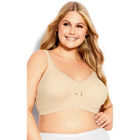 AVENUE BODY | Women's Plus Size Smooth Caress Bra - beige - 42DD