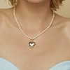 Bearfruit Jewelry Gleam Cultured Pearl Necklace with Heart Shaped Charm Pendant - 2 of 4