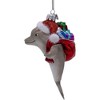 Kurt Adler Noble Gems Glass Ornament for Christmas Tree, Festive Dolphin - 4 of 4