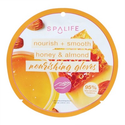 SpaLife Honey and Almond Nourishing Gloves - 0.89oz