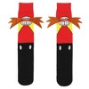 Sonic The Hedgehog Men's Classic Eggman Face with 3D Faux Fur Mustache Crew Sock - 2 of 4