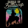Girl's Lost Gods Saddle Up Buttercup Silhouette Crop Top T-Shirt - 2 of 3