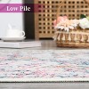 Distressed Boho Washable Indoor Soft Low Pile Non-Shedding Vintage Aesthetic Anti-Slip Rug, Nursery - 3 of 4
