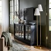 Promontory Sliding Glass TV Stand for TVs up to 72" Black - Threshold™ designed with Studio McGee: Media Console with Doors - 2 of 4