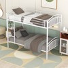 NicBex Twin over Twin Bunk Bed Convertible Metal Bed Frame with Full Length Guardrail and Ladder for Bedroom, Dorm, No Box Spring Required - 2 of 4