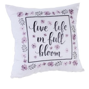 The Lakeside Collection Meadow Cotton Quilted Bedding Ensemble - Embroidered Pillow - 1 of 3