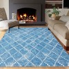 Modern Geomtric Rug Non-Slip Throw Rug Moroccan Rug for Bedroom - 2 of 4