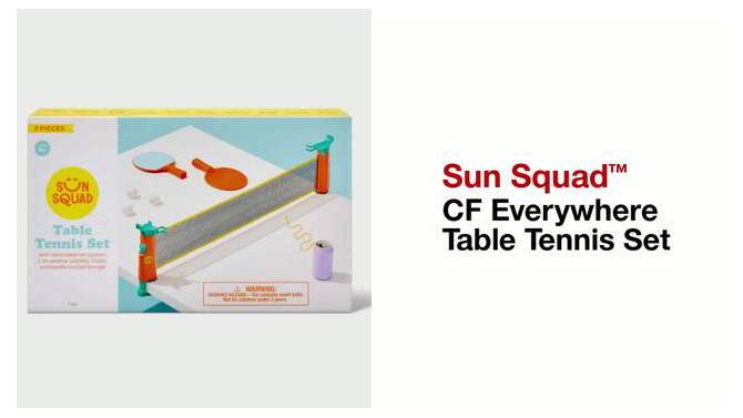 CF Everywhere Table Tennis Set - Sun Squad&#8482;, 2 of 6, play video