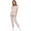 MediChic Womens 8-Pocket Scrubs Set- Mock Neck with 4-Pocket Jogger Scrub Pants - 2 of 4