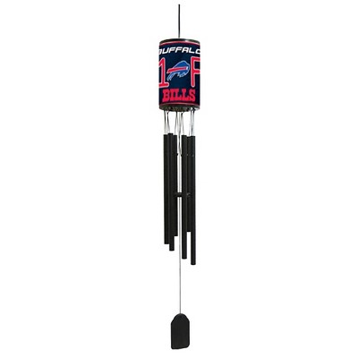 NFL Wind Chime, #1 Fan with Team Logo - Buffalo Bills