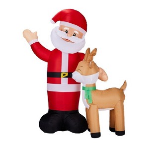 Karl Home 6.3FT Lighted  Santa and Reindeer Christmas Inflatable Decoration - 1 of 1