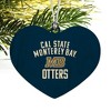 California State University Monterey Bay Otters Logo Heart Love Wood Christmas Tree Holiday Ornament - 2 of 3