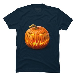 Men's Design By Humans Jack O'Lantern By Ldarro T-Shirt - 1 of 4
