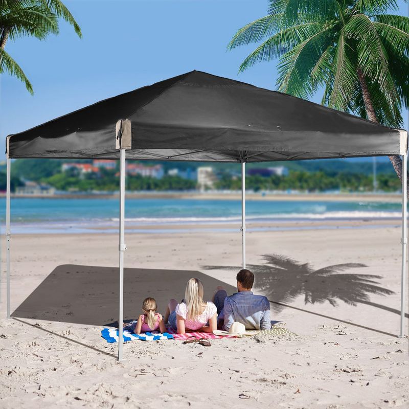 Aoodor 9.8'x9.8' Pop Up Canopy Tent with Roller Bag, Portable Instant Shade Canopy, 2 of 9