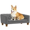 LAOTIES Raised Dog Sofa for Small and Medium Dogs,Elevated Dog Bed with Removable Washable Cushion,Anti Slip Pads - 4 of 4