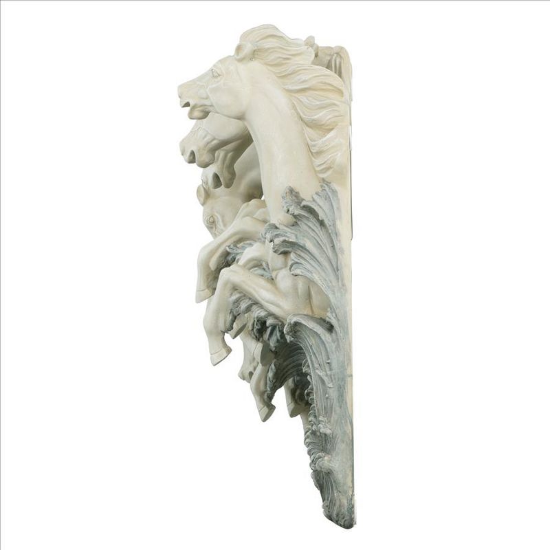 Design Toscano Neptune's Horses of the Sea Sculptural Wall Frieze, 4 of 9