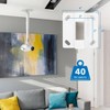 Mount-It! Full Motion Projector Mount with Universal LCD/DLP Mounting For Epson, Optoma, Benq, ViewSonic Projectors | 44 Lbs. Load Capacity | White - 2 of 4