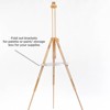 Cappelletto Sonia Premium Folding Lightweight Field Easel for Painting, Horizontal or Vertical Large Canvas Support up to 44", Handmade Italian - 3 of 4